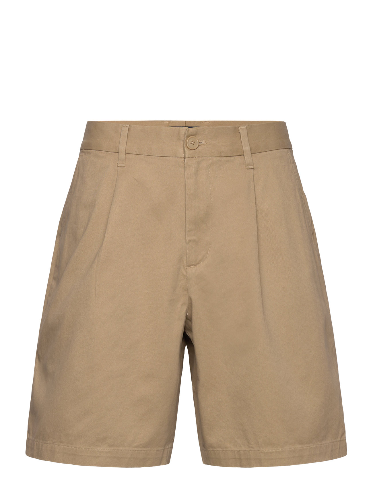 Fred Perry Long Pleated Short, 32, Beige, Shorts > Chinoshorts, Herre