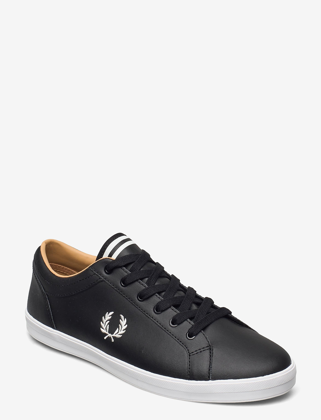 fred perry baseline leather white