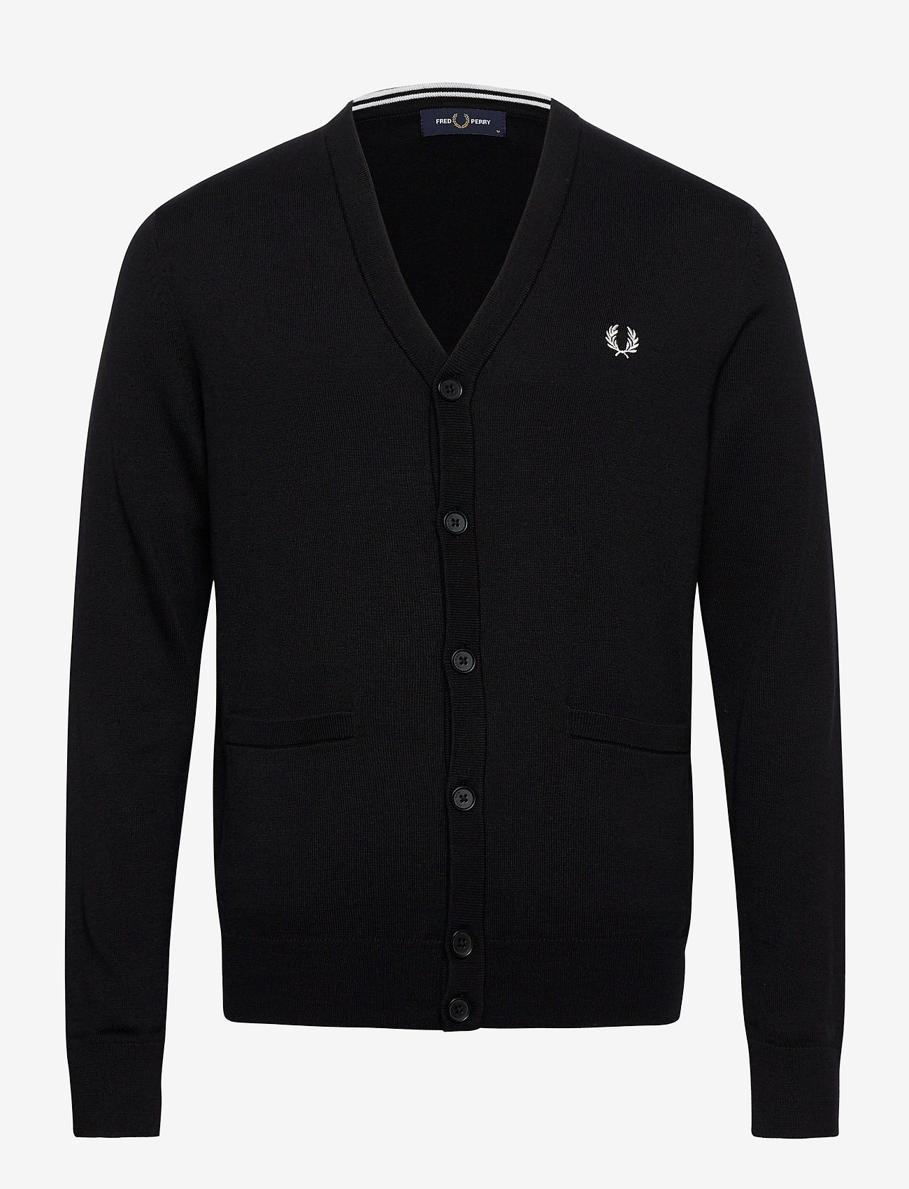 Classic Cardigan (Black) (959.20 kr) Fred Perry
