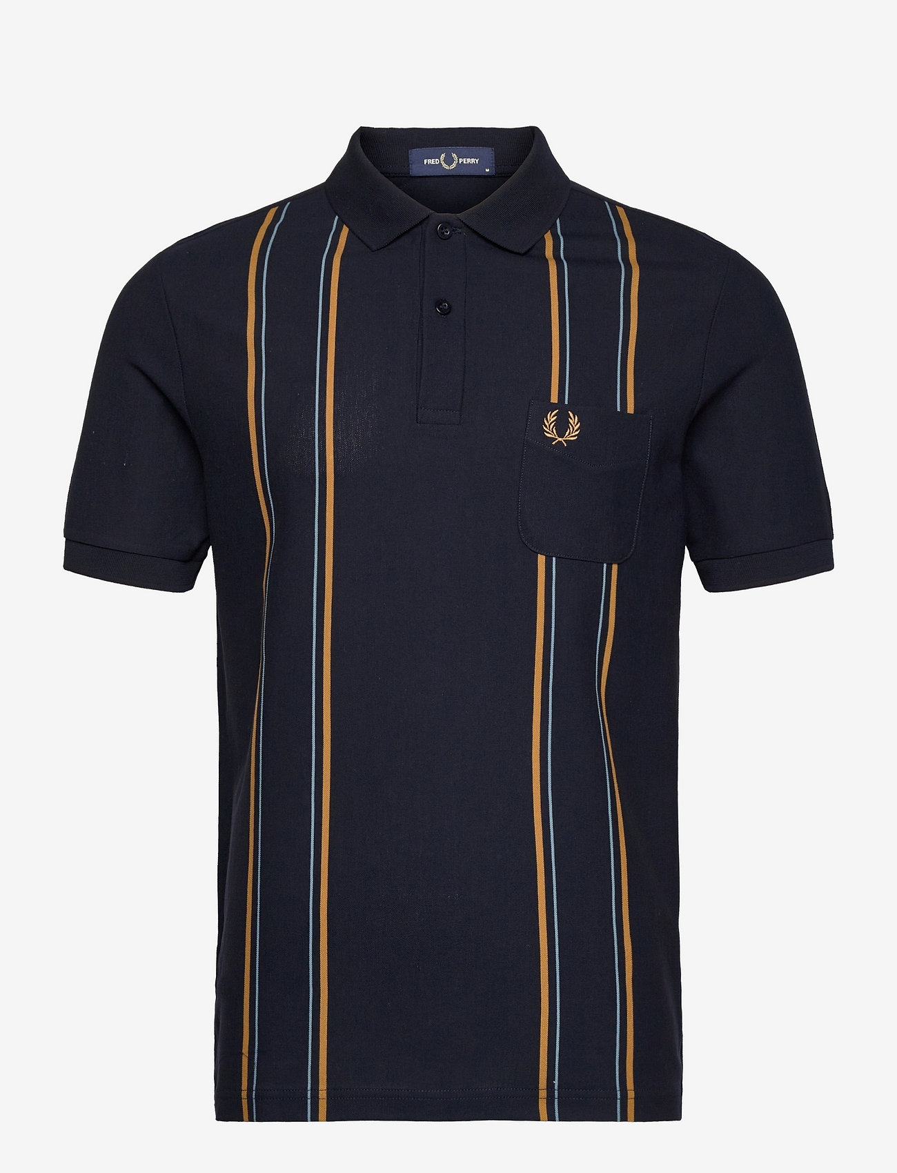 Fred Perry Striped Pocket Polo - Short 