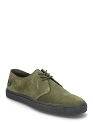【FRED PERRY】 ★ Linden Suede ★ Black & Green fpyb4360_claurelwgreenngtgreen