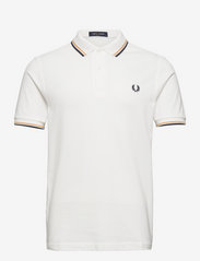 Fred Perry - TWIN TIPPED FP SHIRT - kurzärmelig - snwht/gold/navy - 0