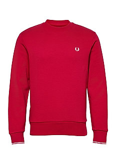 fred perry red sweatshirt