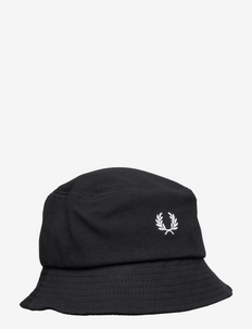 PIQUE BUCKET HAT - bucket hats - black