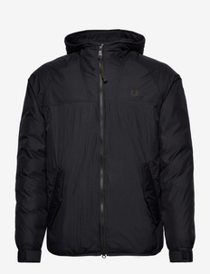 INSULATED HOODED JKT - winter jackets - black