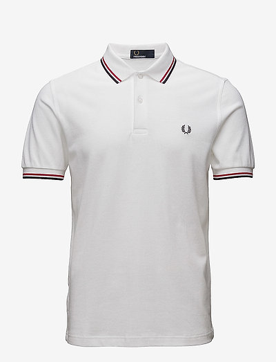 TWIN TIPPED FP SHIRT - kortærmede poloer - white/red