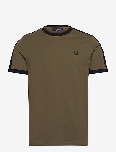 TONAL TAPE RINGER TEE - basic t-shirts - military green