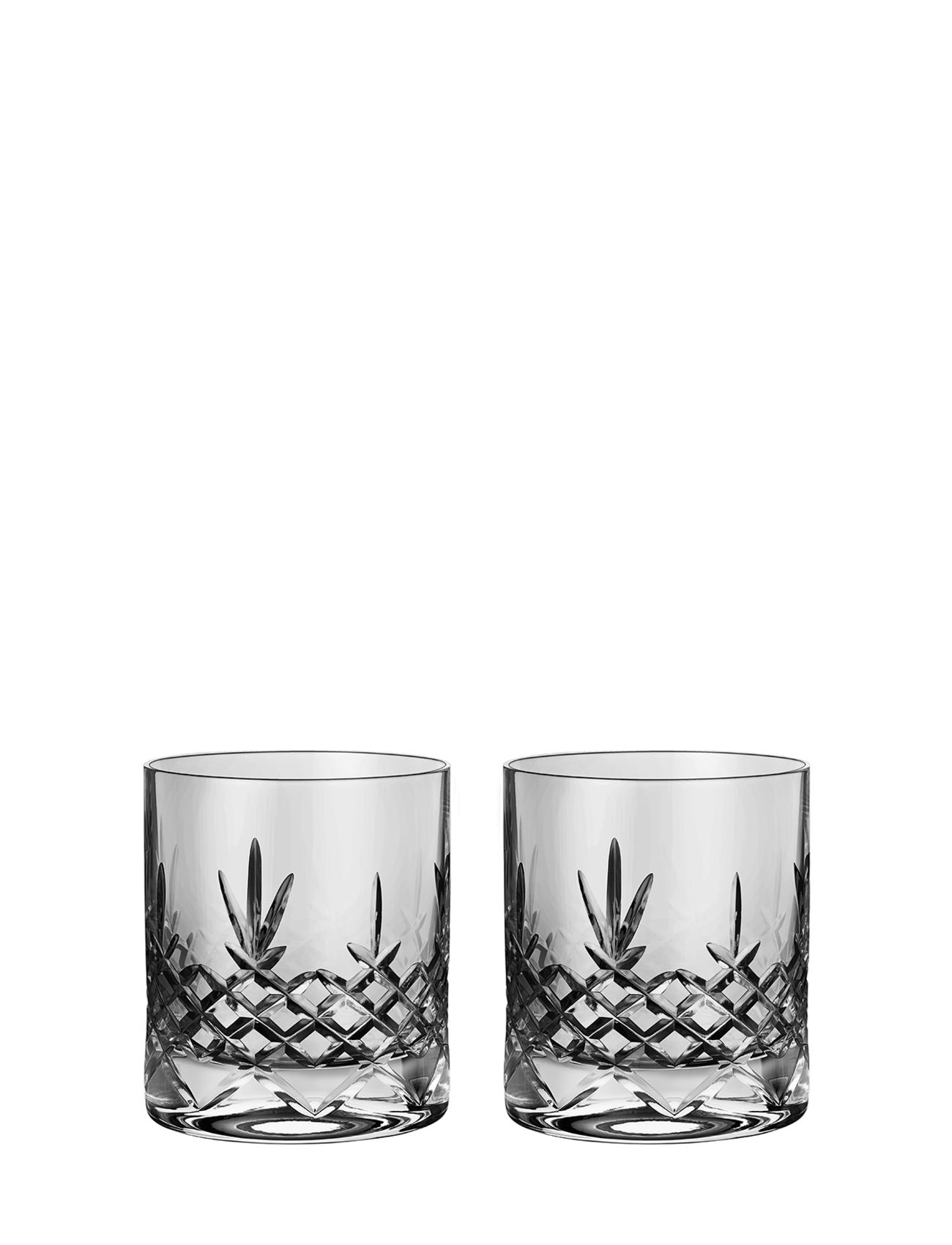 Crispy Dark Lowball - 2 Pcs. Home Tableware Glass Whiskey & Cognac Glass Grey Frederik Bagger