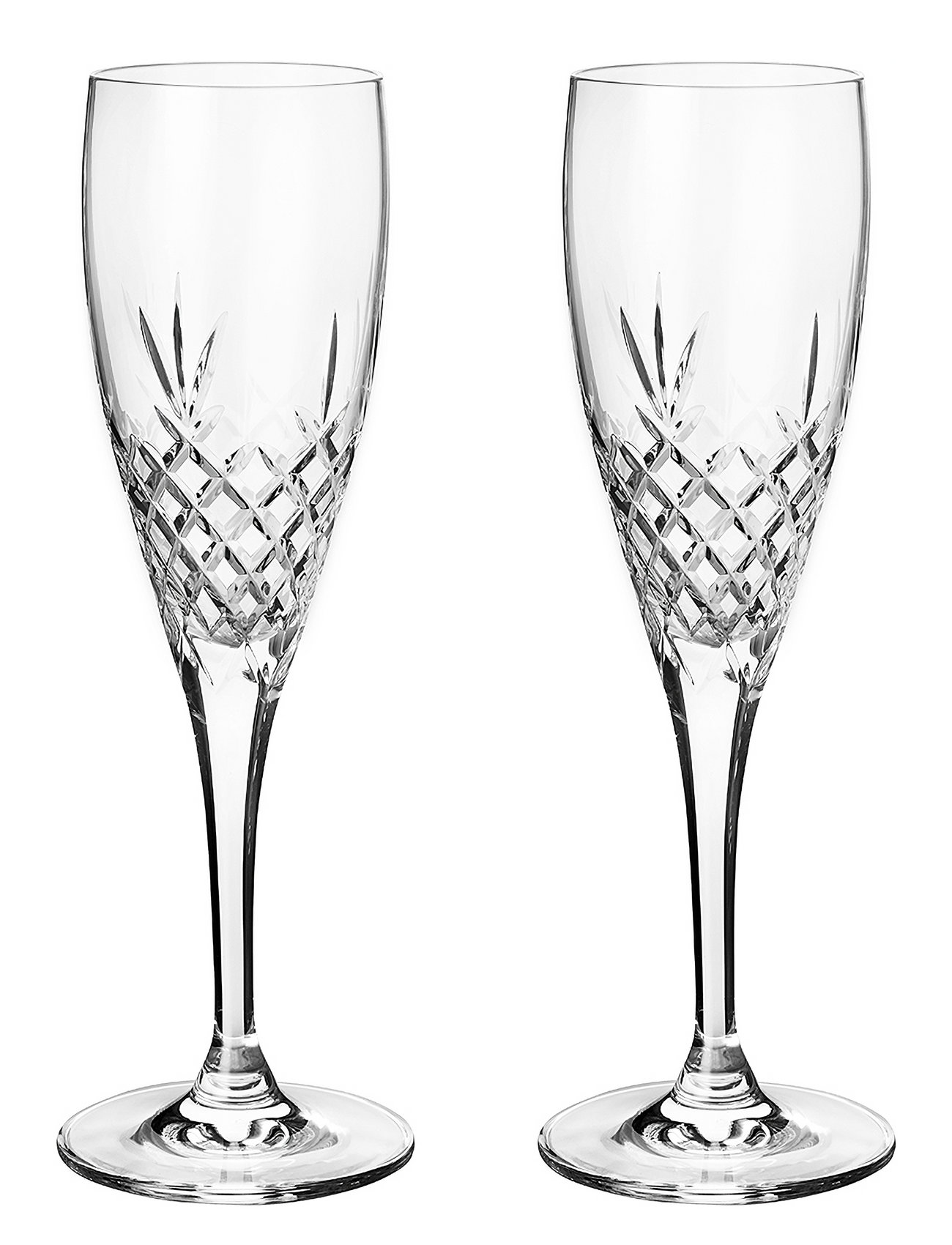 Crispy Celebration - 2 Pcs Home Tableware Glass Champagne Glass Nude Frederik Bagger