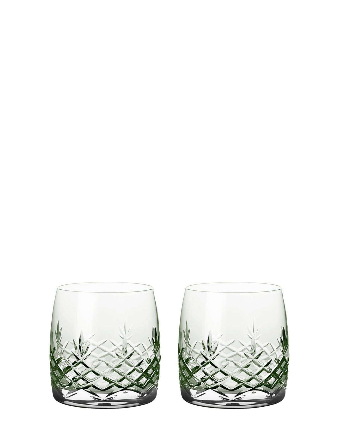 Crispy Aqua Emerald - 2 Pcs. Home Tableware Glass Drinking Glass Green Frederik Bagger