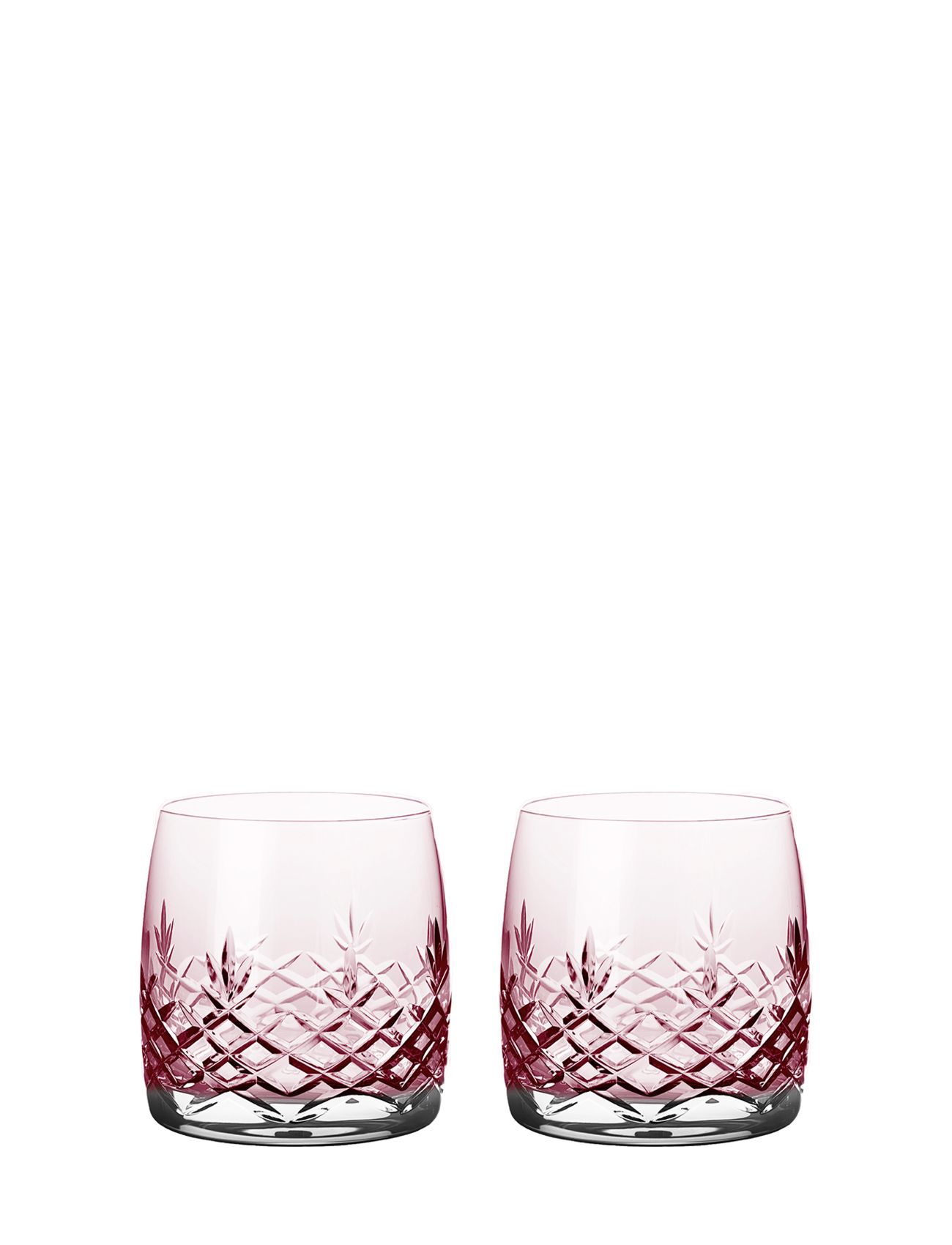 Crispy Topaz Aqua - 2 Pcs. Home Tableware Glass Drinking Glass Pink Frederik Bagger