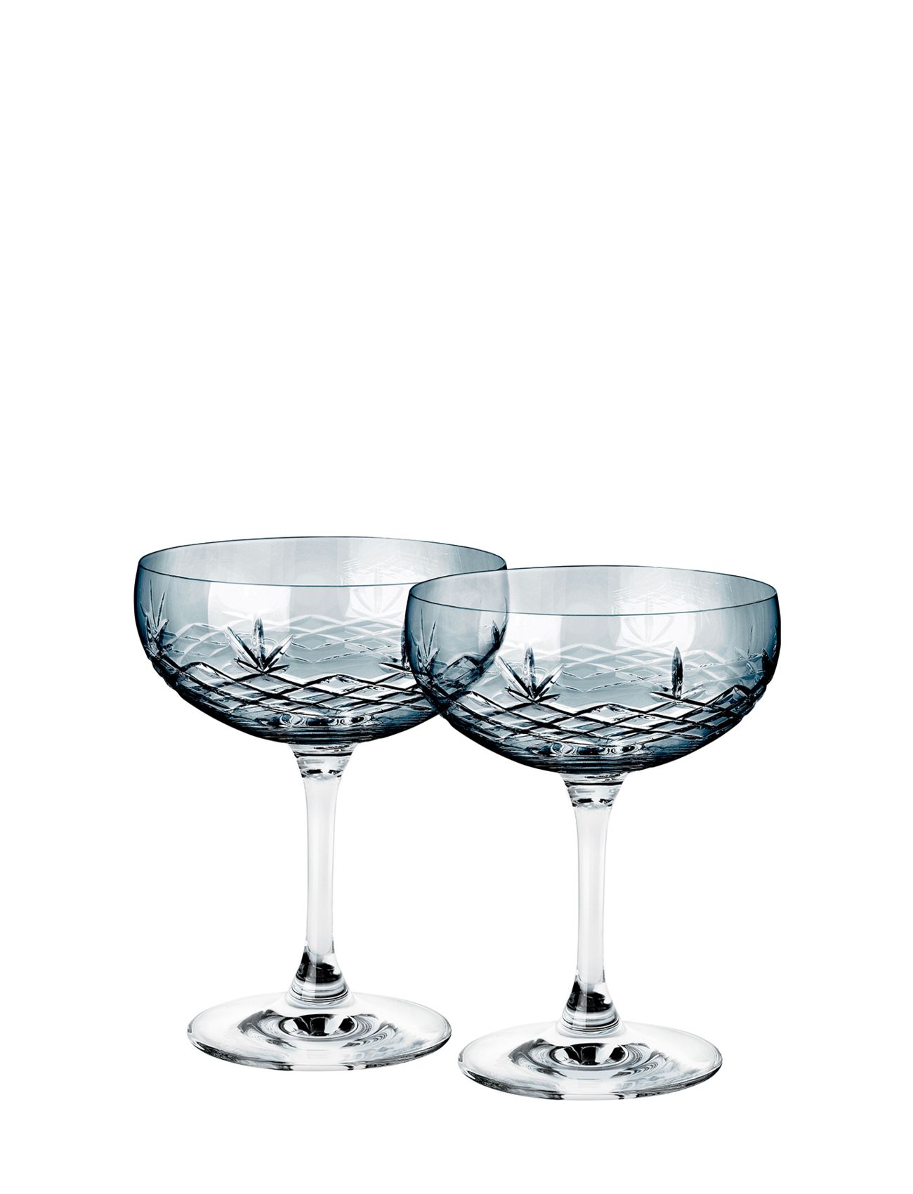 Crispy Sapphire Gatsby - 2 Pcs Home Tableware Glass Champagne Glass Blue Frederik Bagger