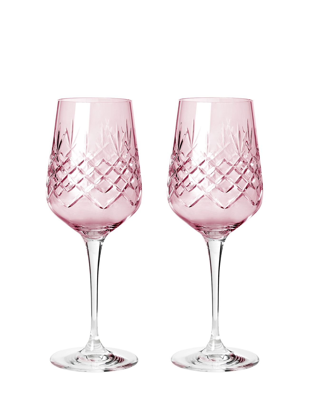 Crispy Topaz Monsieur - 2 Pcs Home Tableware Glass Wine Glass Pink Frederik Bagger