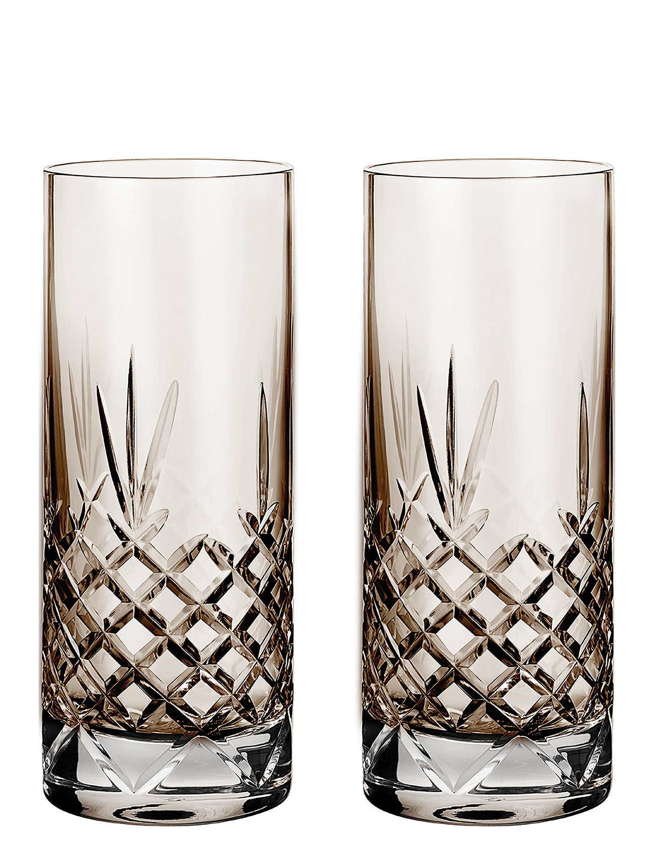Crispy Highball Copal - 2 Pieces Home Tableware Glass Cocktail Glass Brown Frederik Bagger
