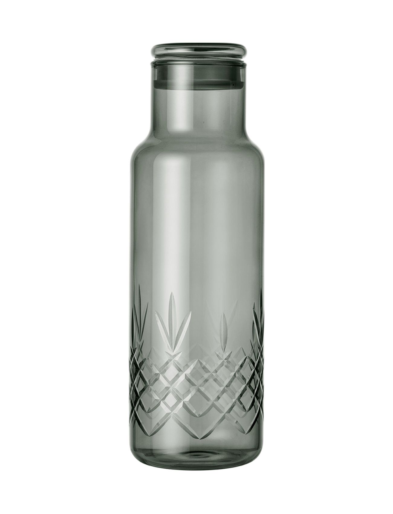 Crispy Dark Bottle Large - 1 Pcs Home Tableware Jugs & Carafes Water Carafes & Jugs Grey Frederik Bagger
