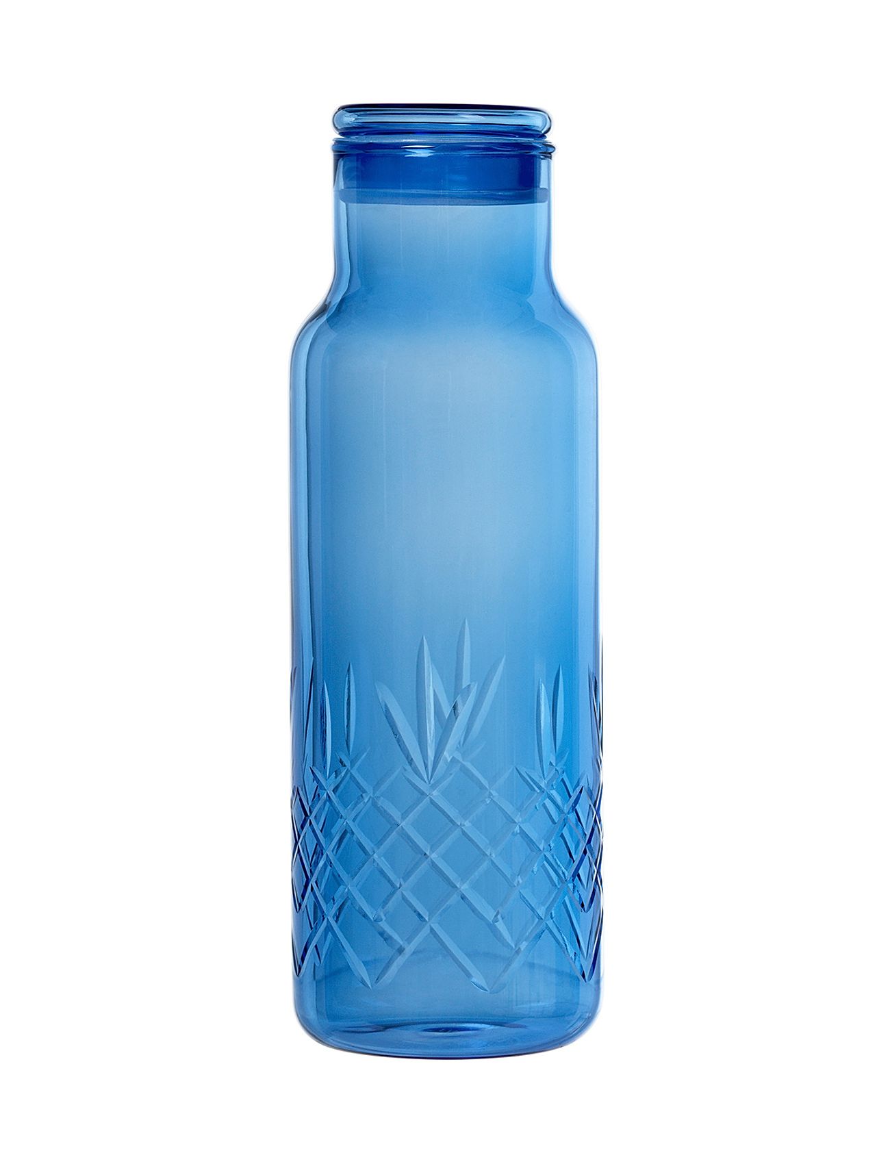 Crispy Blue Bottle Large - 1 Pcs. Home Tableware Jugs & Carafes Water Carafes & Jugs Blue Frederik Bagger