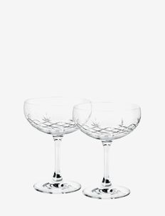 Crispy Gatsby -  2 pcs - champagne glasses - clear