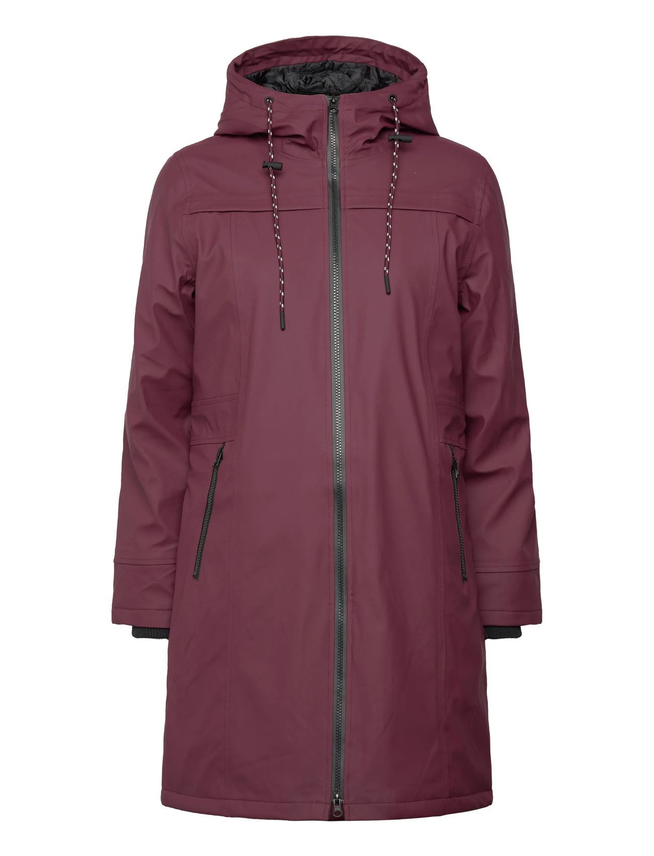 FREE/QUENT Wadded Regen Jacke Burgundy - S - Damen