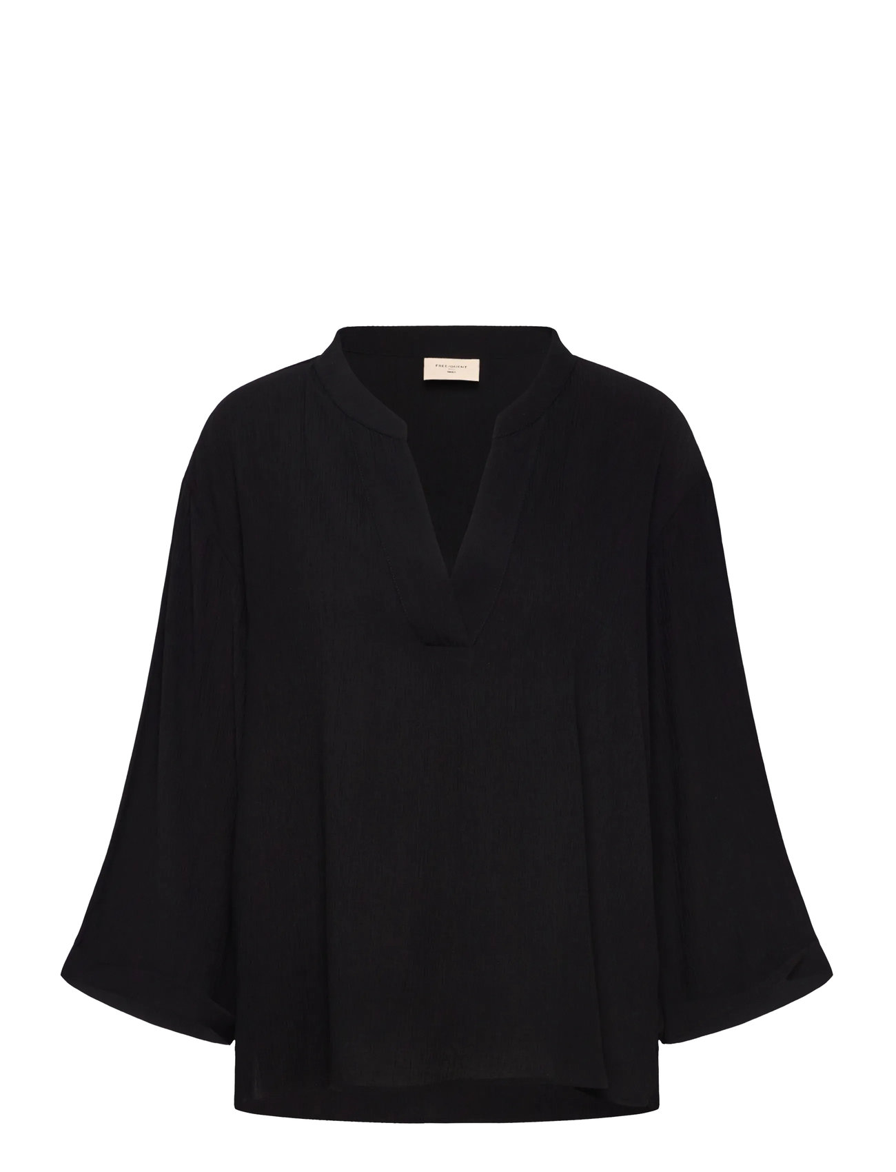 FREE/QUENT Blouse From Freequent In A Light Material With A Beautiful Texture. The Blouse H, M, Black, Bluser > Langærmede, Dame