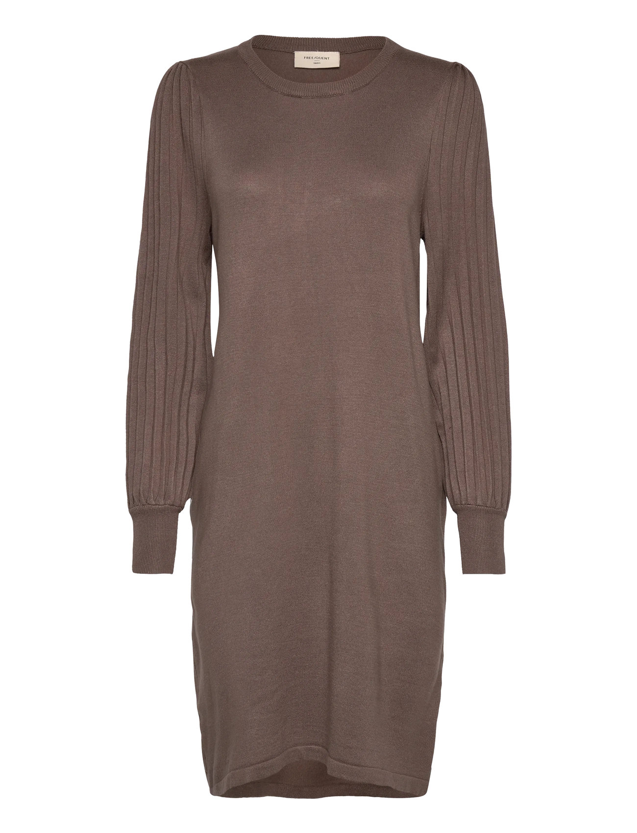 FREE/QUENT Kleid From Freequent In A Soft, Fine-Knit Material. The Kleid Has A Simple Silho Braun - XS - Damen
