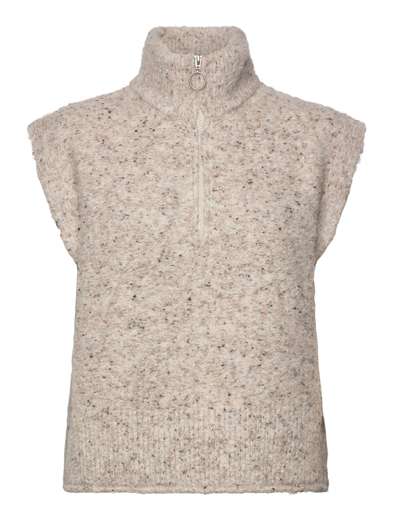 FREE/QUENT Weste From Freequent In A Soft, Strick Material. The Weste Has A Simple Beige - S - Damen