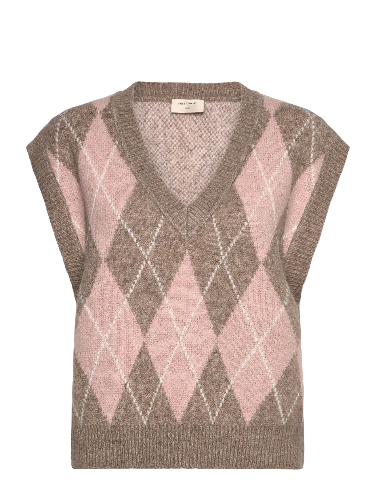 FREE/QUENT Waistcoat From Freequent, XS, Pink, Veste > Strikkede Veste, Dame