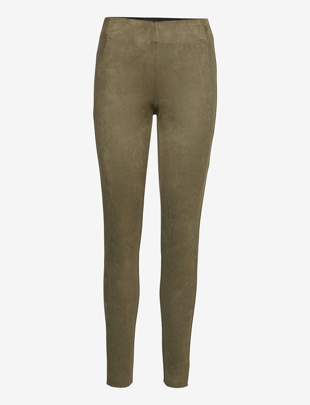 FREE/QUENT - FQLEXIE-PA-SUEDE - broeken med skinny fit - olive night 19-0515 - 0