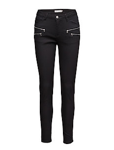 FQAIDA-PA-7/8 - trousers with skinny legs - black