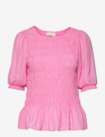 FQANDY-BL-SMOCK - blouses met lange mouwen - begonia pink 15-2215