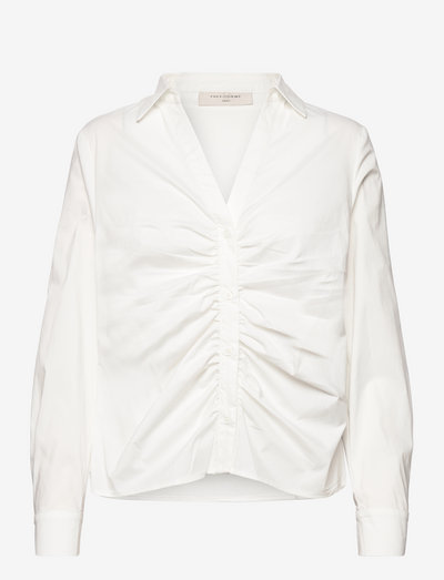 FQORIANY-SHIRT - långärmade skjortor - off-white