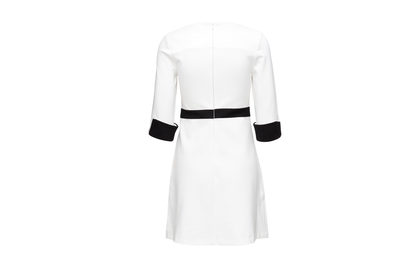 White black Gabrielle French 24 73 Nylon 3 Ls Connection Viscose Dress Winter Elastane Jersey Pkt 8WB1gWn