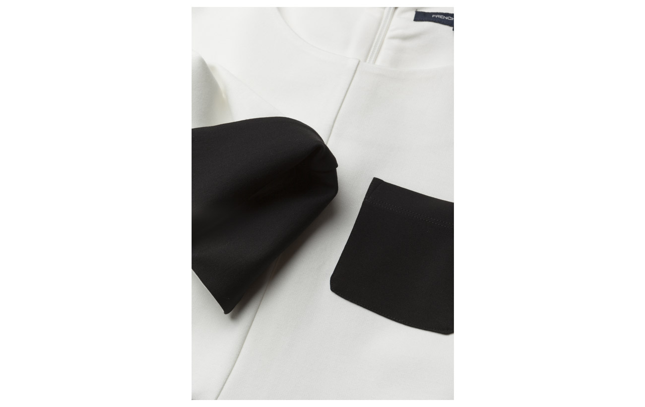 White black Gabrielle French 24 73 Nylon 3 Ls Connection Viscose Dress Winter Elastane Jersey Pkt 8WB1gWn