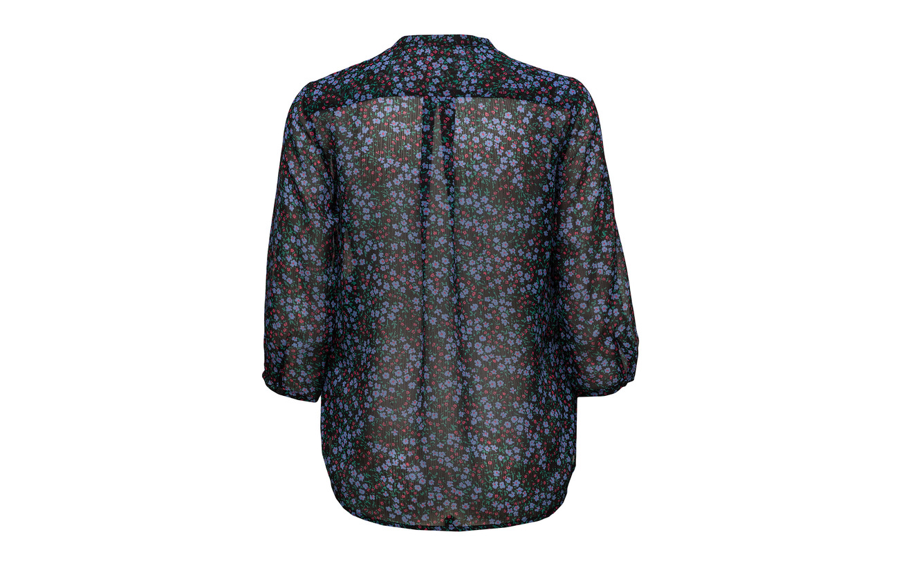 French Collarlss Pink Connection Aubine Shirt 100 Mischief Multi Crinkle Polyester pwprgR