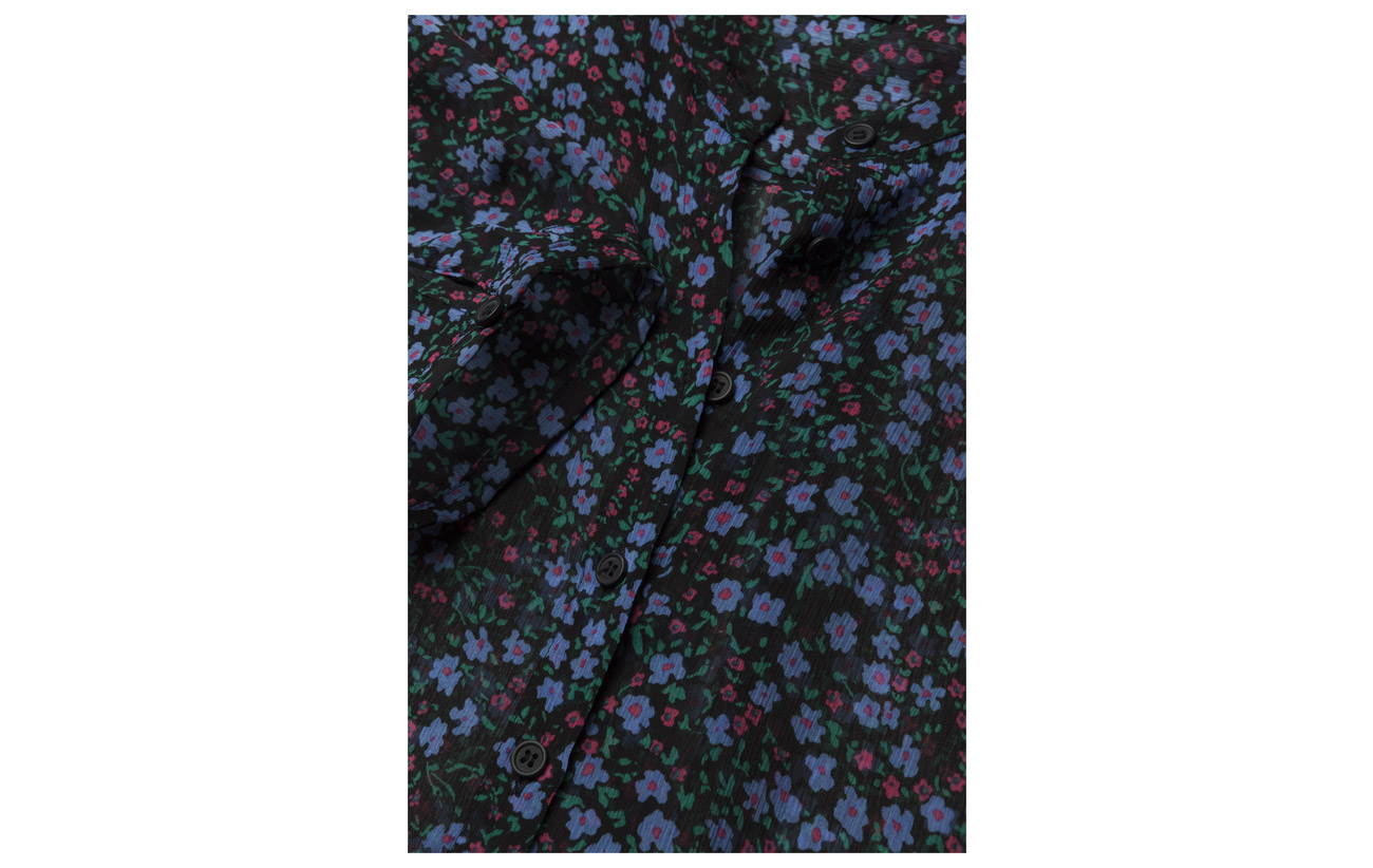 French Collarlss Pink Connection Aubine Shirt 100 Mischief Multi Crinkle Polyester pwprgR