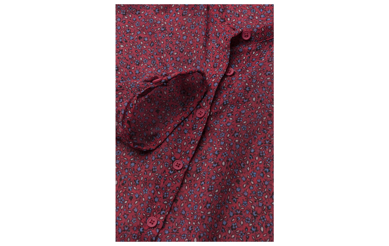 French Collarlss Pink Connection Aubine Shirt 100 Mischief Multi Crinkle Polyester pwprgR