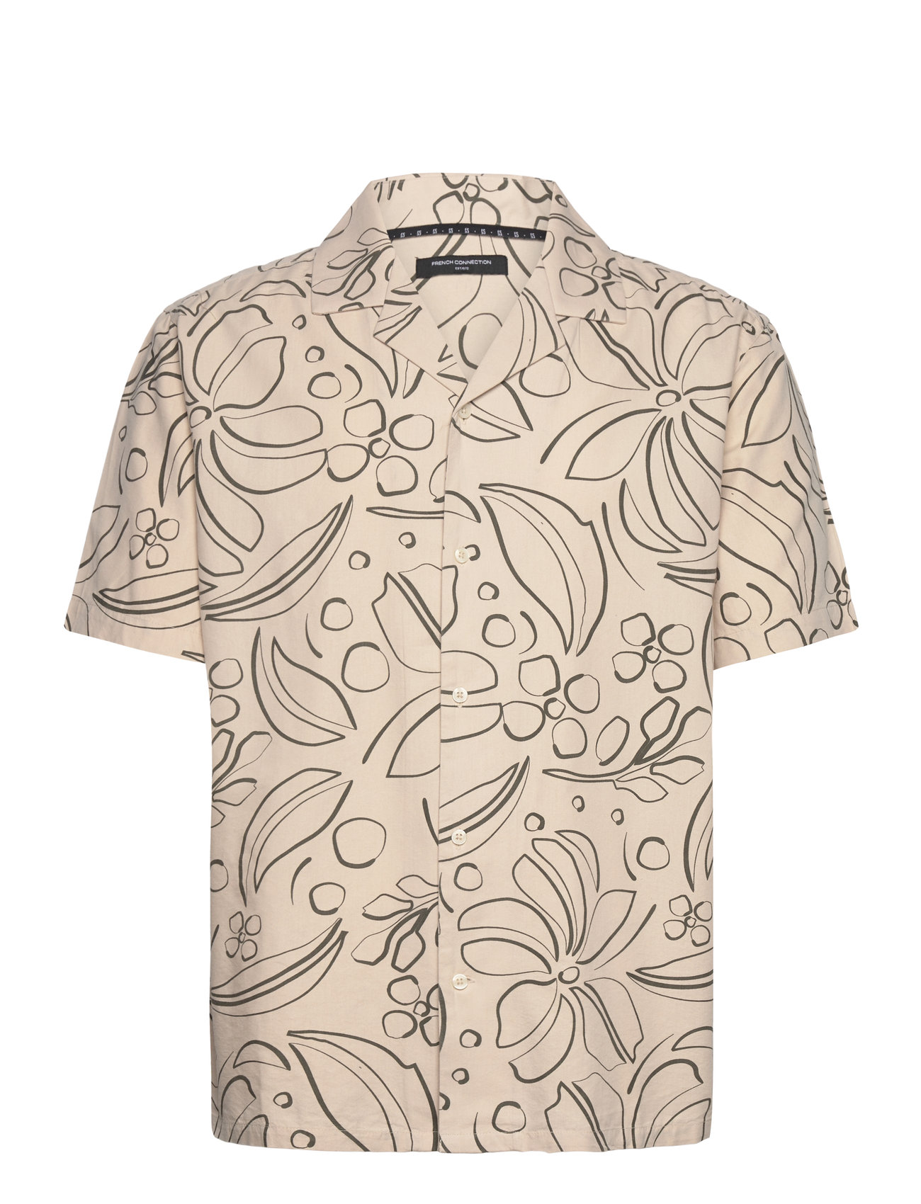 FRENCH CONNECTION Floral Revere Beige - XL - Herren