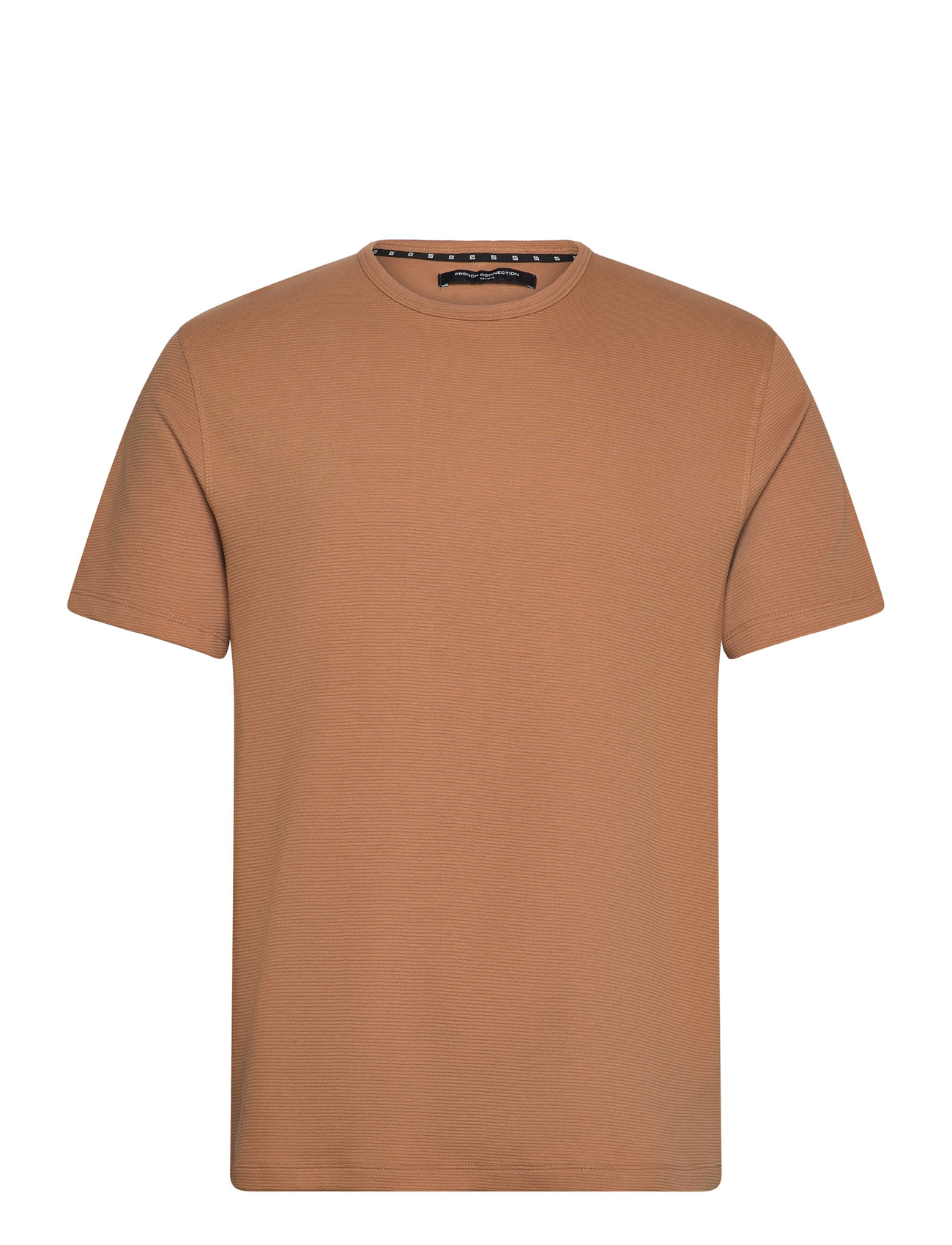 Ss Ottoman Texture Tee Brown French Connection