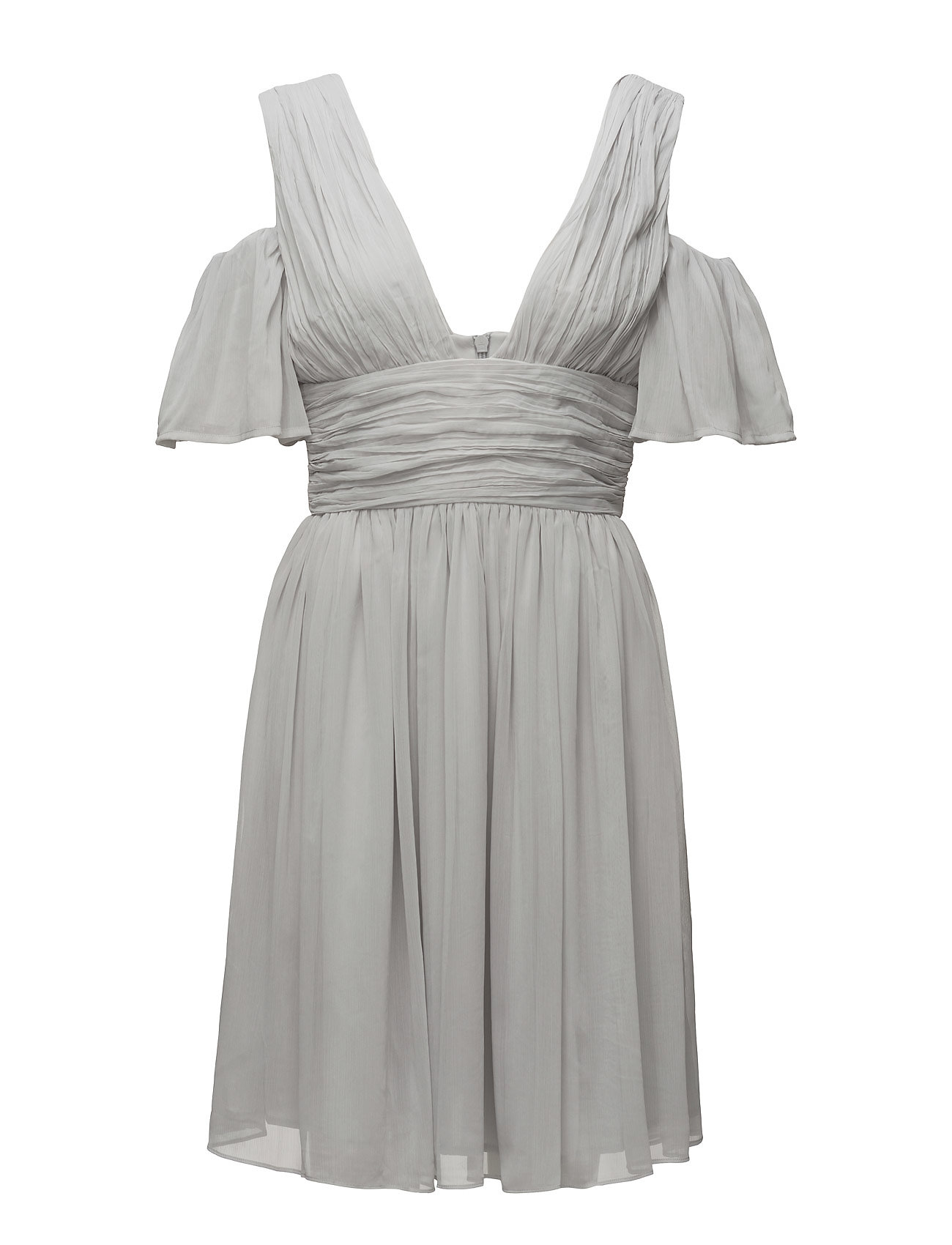 Constance Draped Cold Shoulder Dress Jurk Knielengte Grijs French Connection french connection kopen in de aanbieding Constance Draped Cold Shoulder Dress Jurk Knielengte Grijs French Connection french connection kopen in de aanbieding