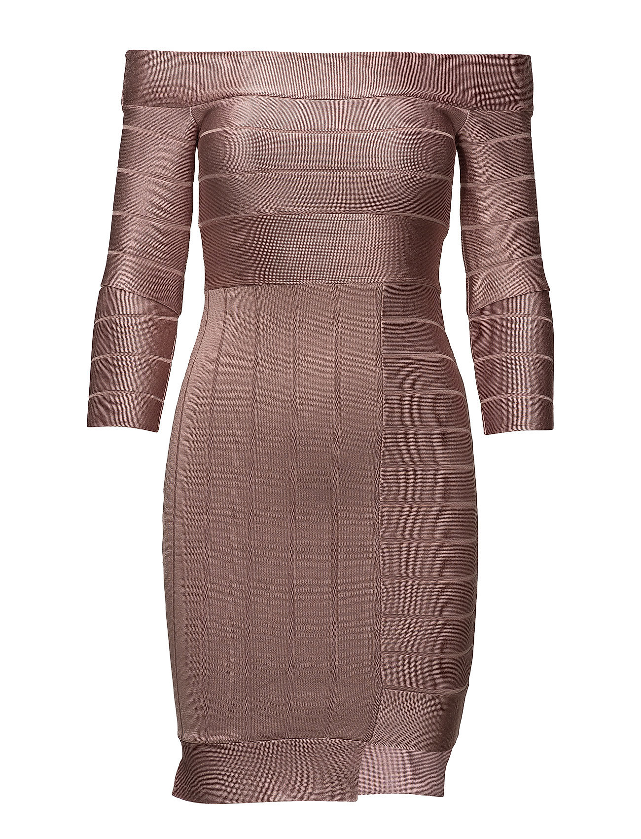 Anise Spotlight Off Shoulder Knit Dress Korte Jurk Roze French Connection french connection kopen in de aanbieding