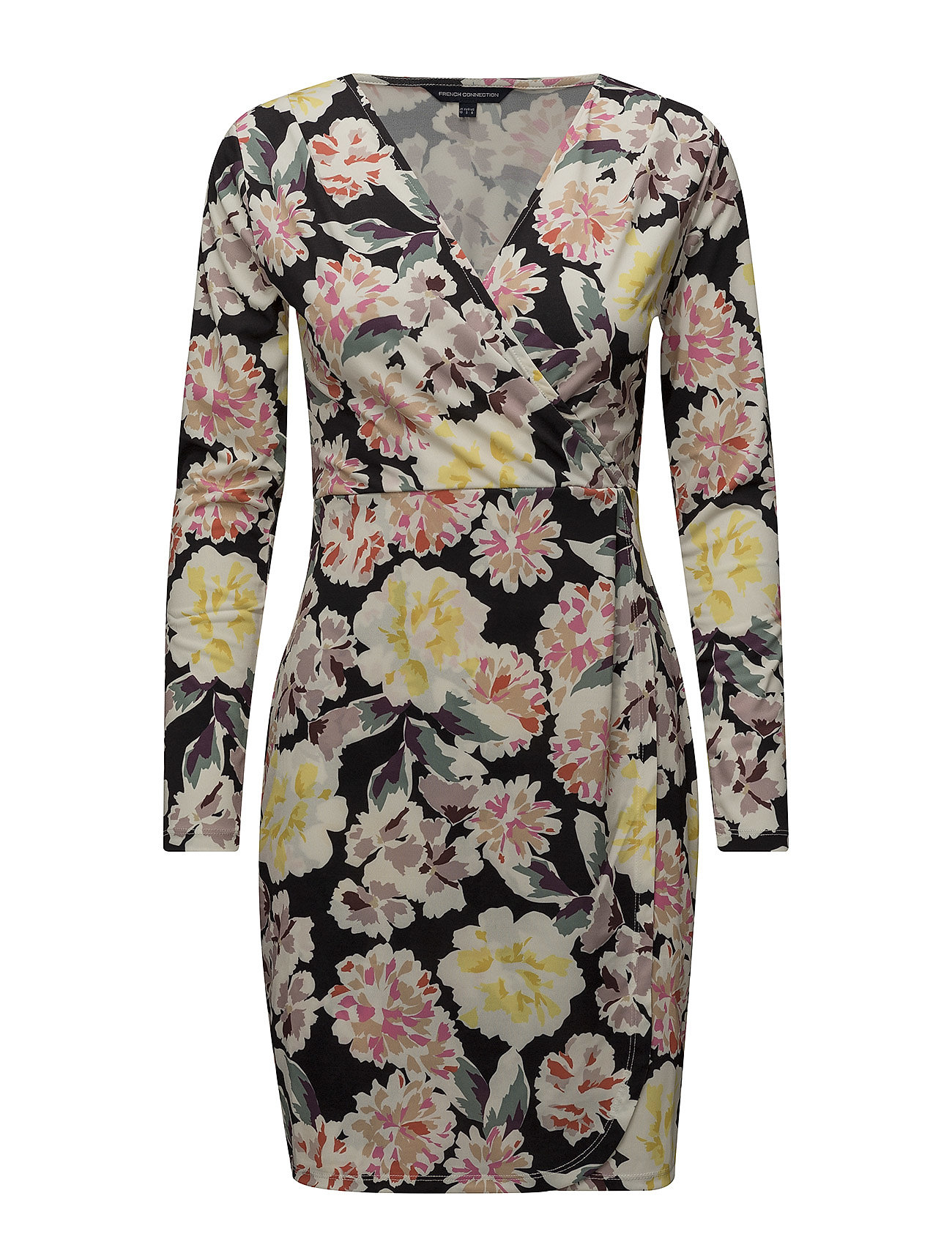 Enoshima Print V Neck Jersey Dress Korte Jurk Multipatroon French Connection french connection kopen in de aanbieding