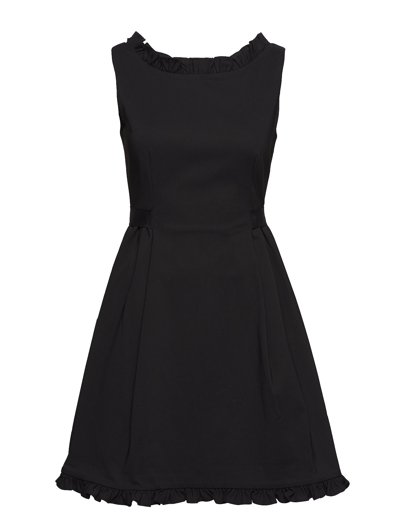 Alvina Stretch Frill Bltd Drss Jurk Zwart French Connection french connection kopen in de aanbieding