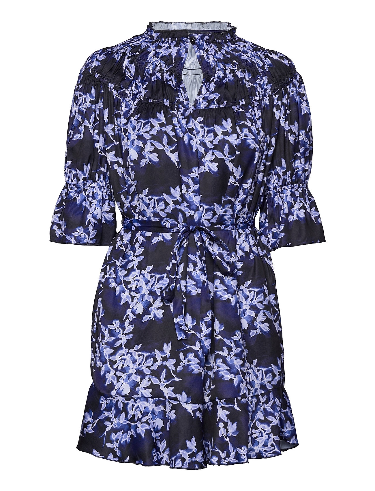 studie byld Vanding French Connection Dionne Gathered Nk Dress (Sea Blue/winter Wht), 389.61 kr  | Stort udvalg af designer mærker | Booztlet.com