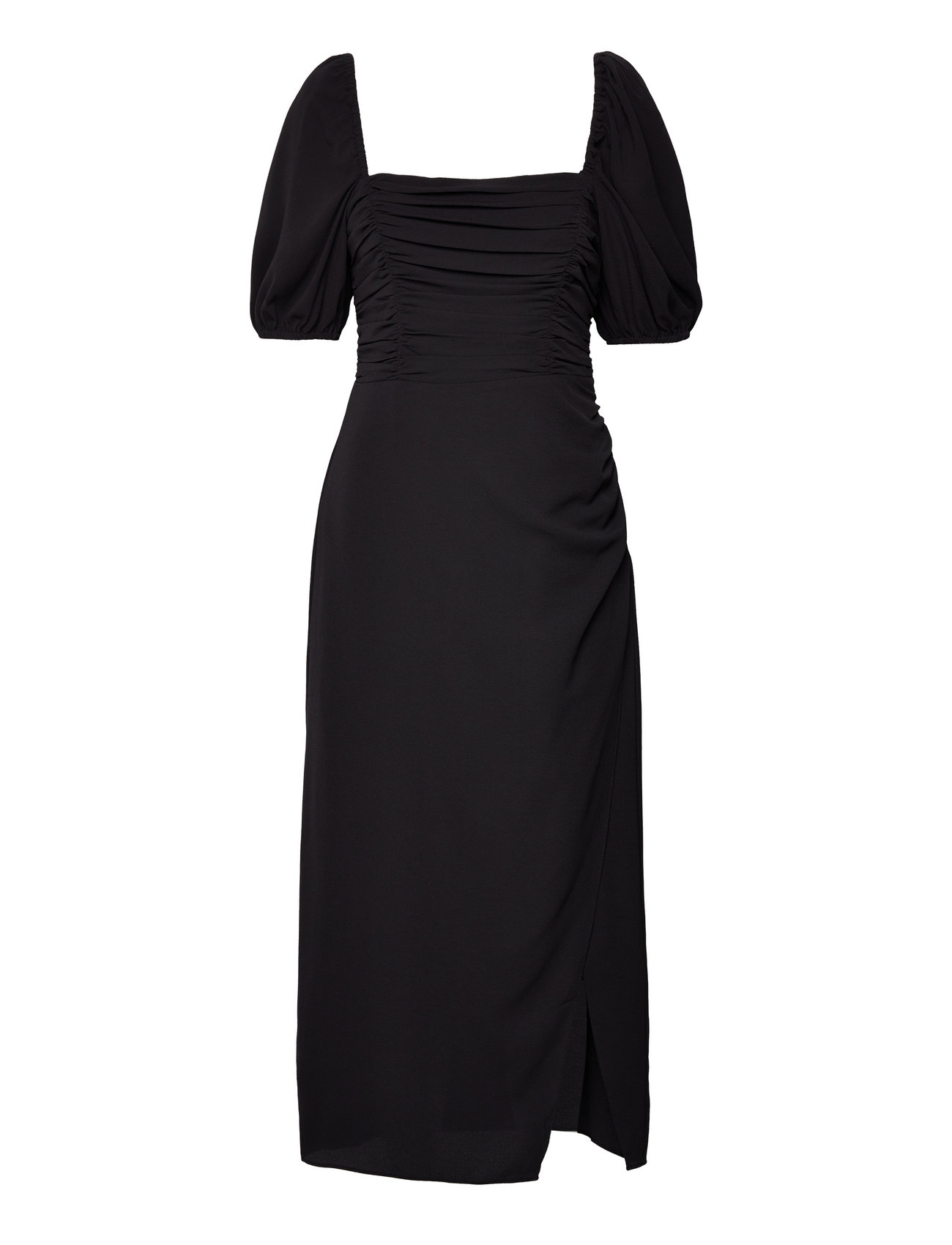 teenagere slogan protestantiske French Connection Afina Verona Ruched Midi Dress (Black), 467.48 kr | Stort  udvalg af designer mærker | Booztlet.com
