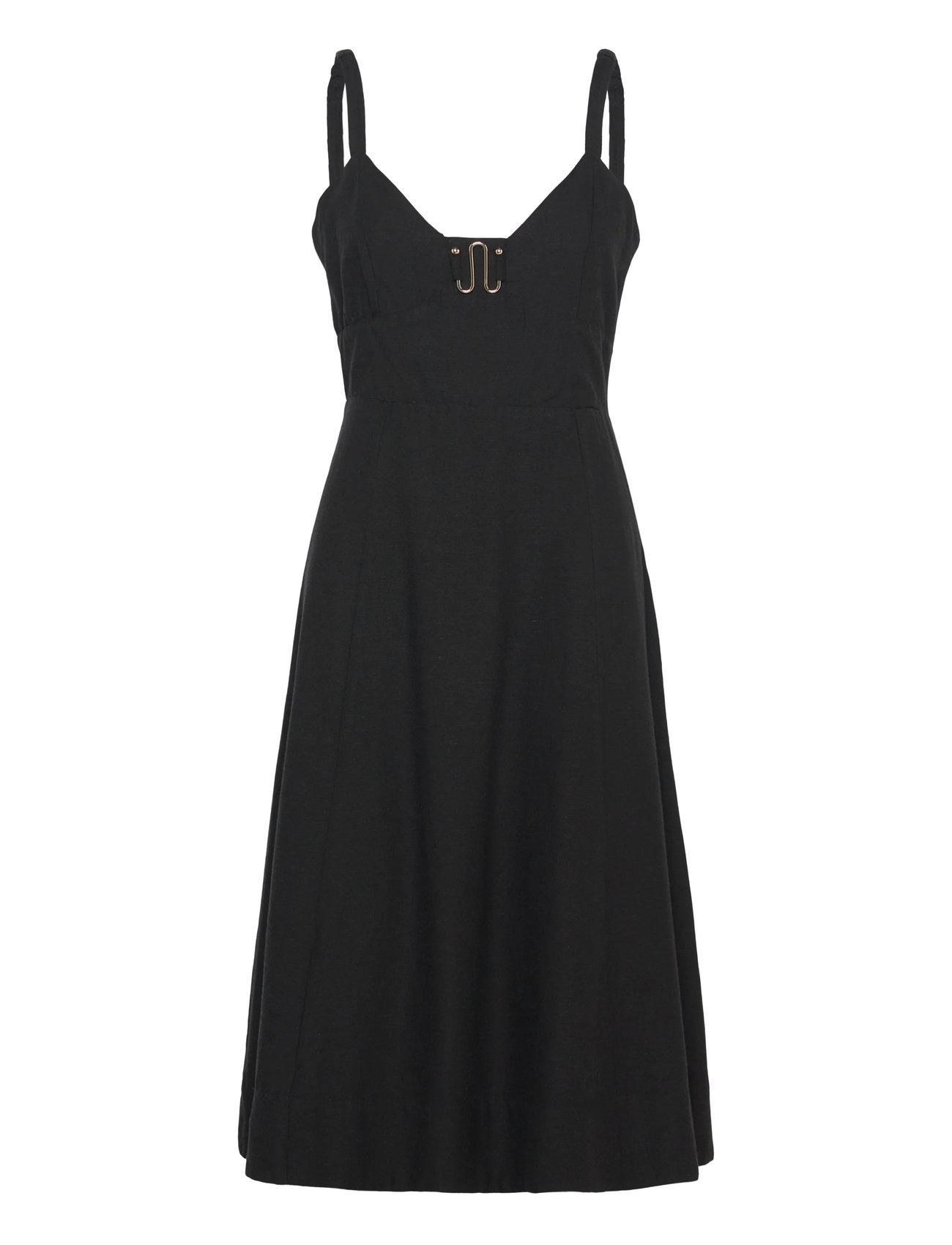 Ariette Strappy Midi Dress Kort Kjole Black French Connection