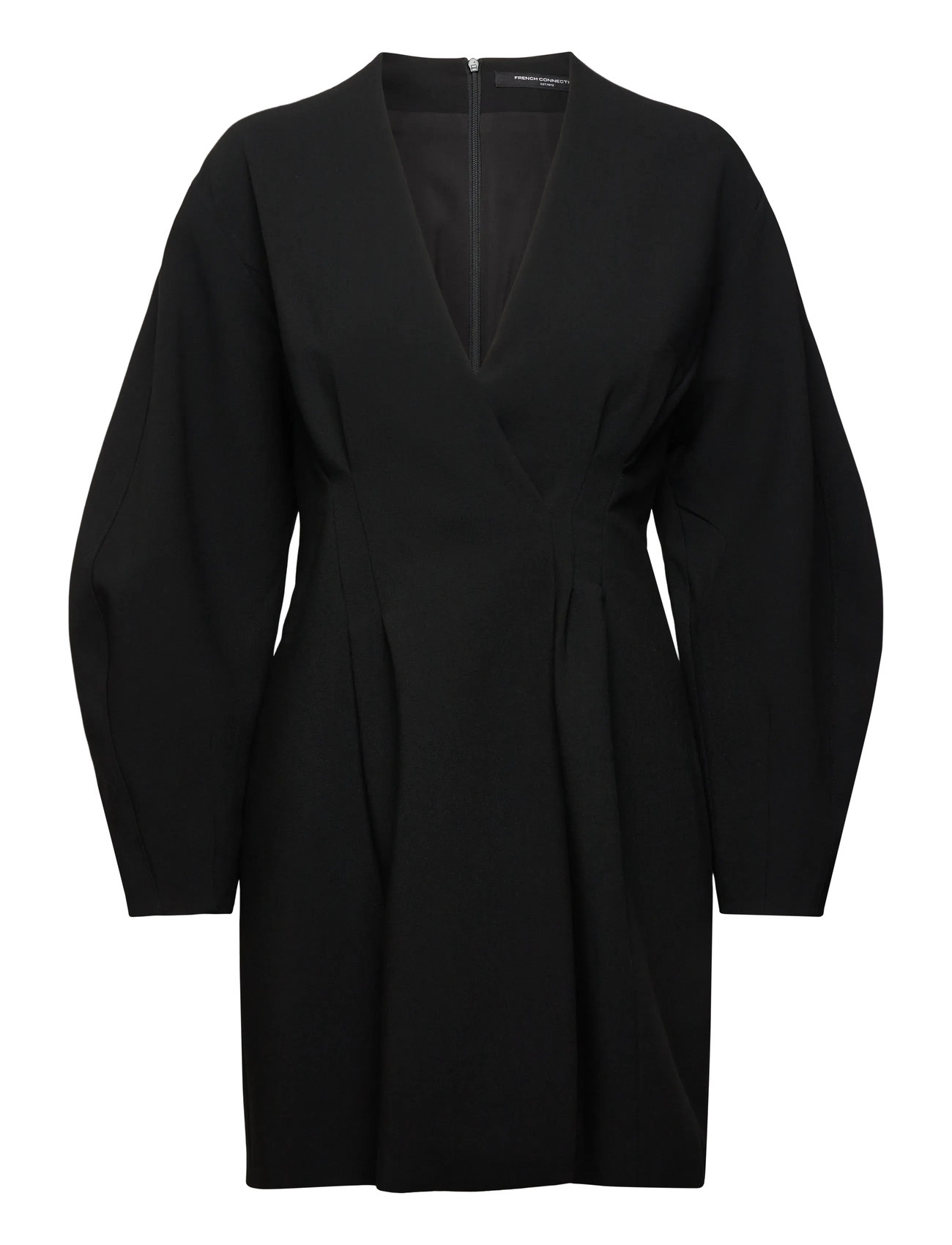 FRENCH CONNECTION Azra Twill Wrap Kleid Schwarz - 34 - Damen