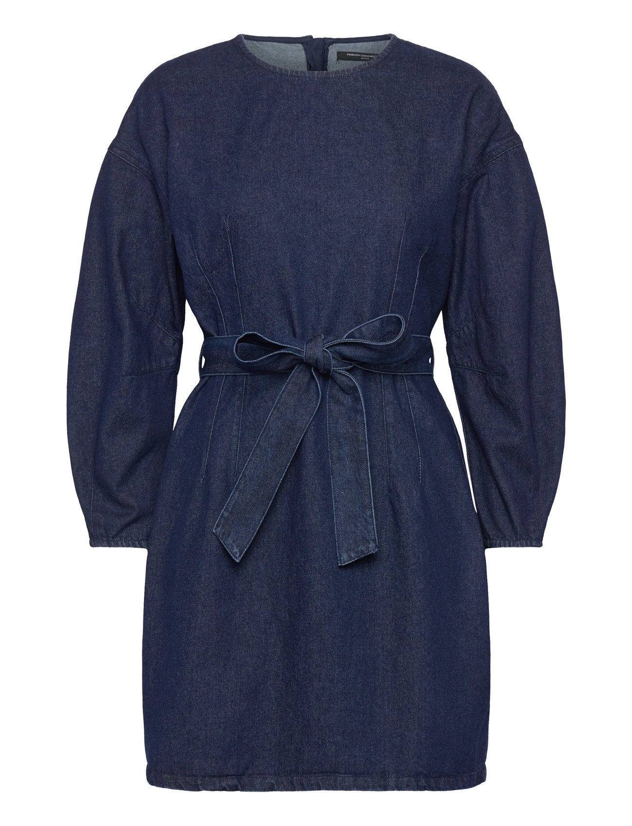 FRENCH CONNECTION Leighton Denim Banana Slv Dres Navy - 42 - Damen