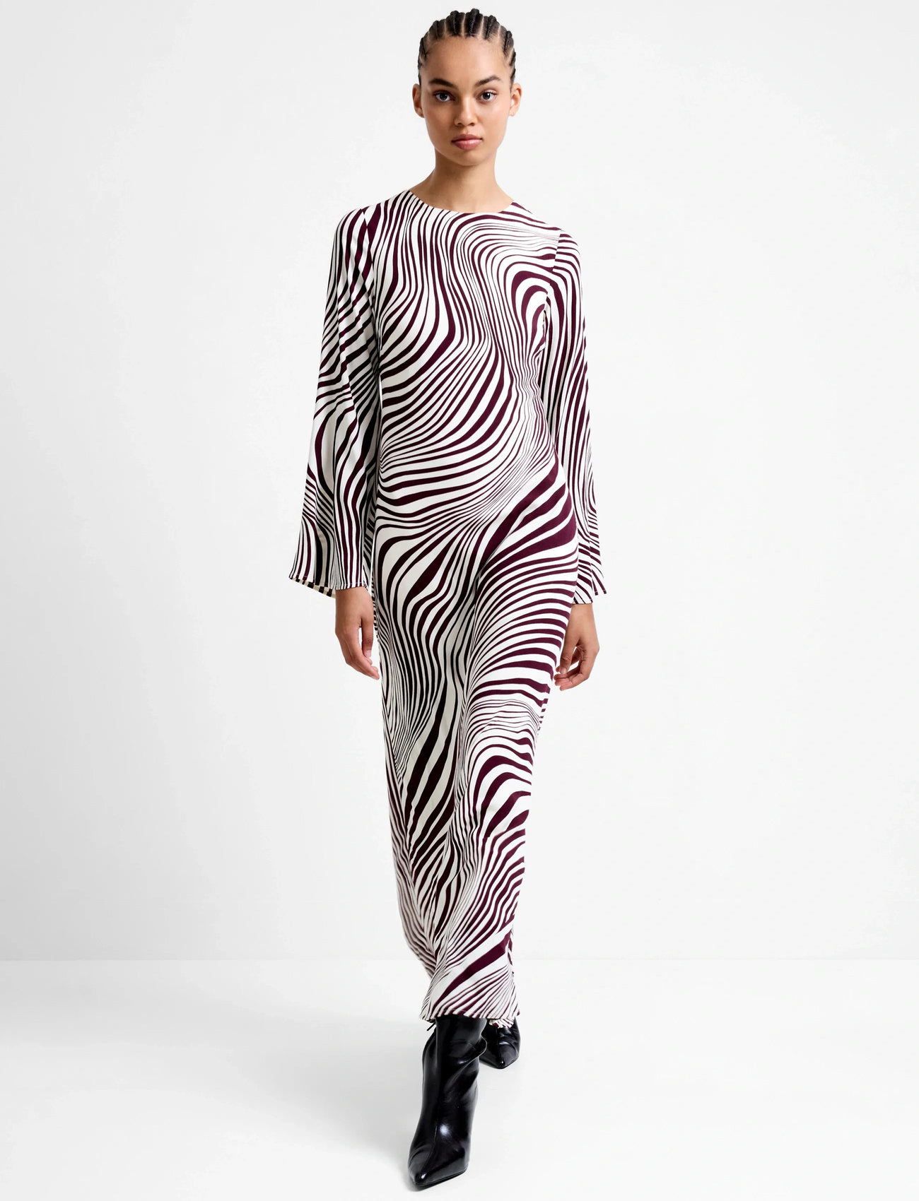 French Connection Ziggy Lara Viscose Dress, 40, White, Kjoler > Maxikjole, Dame