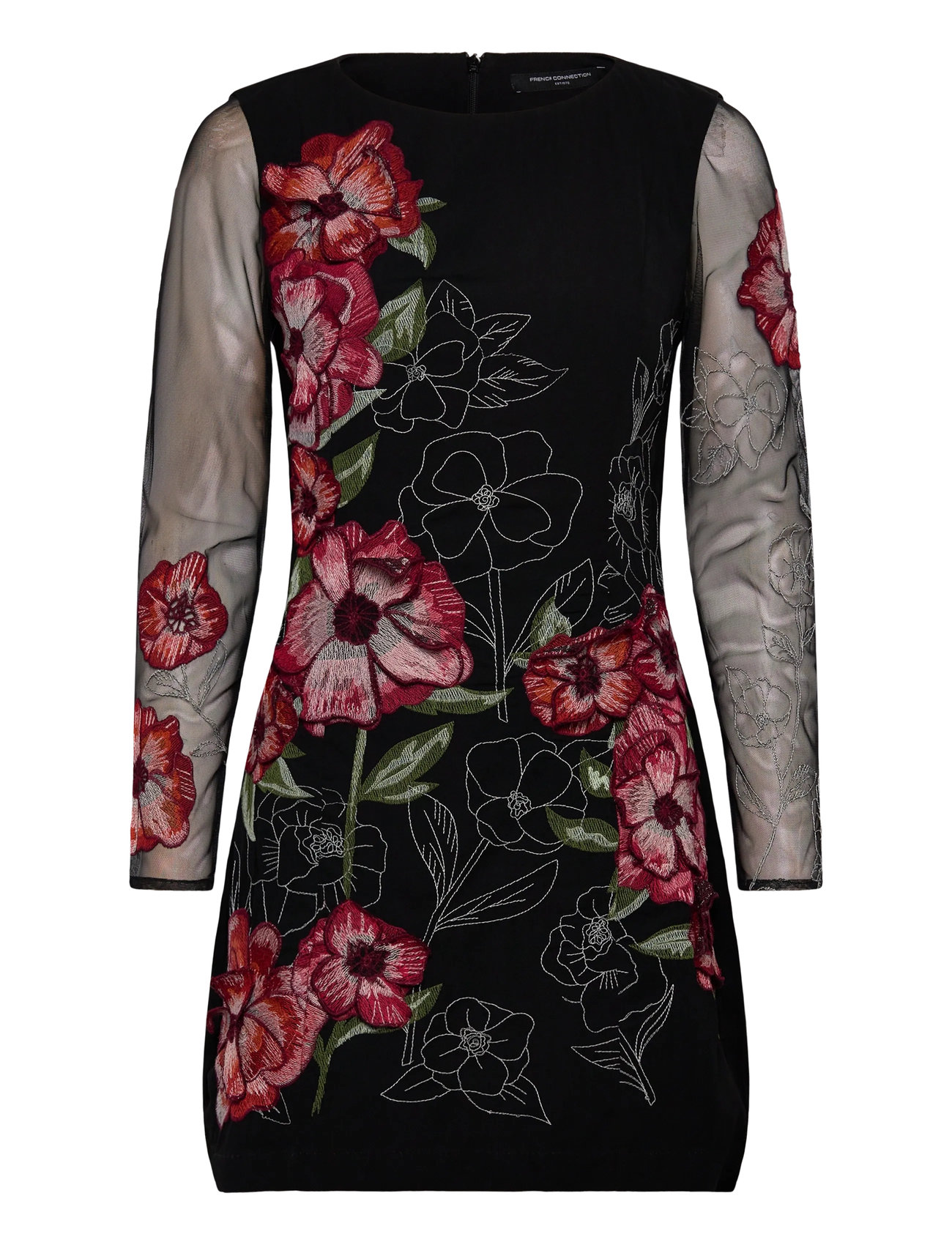 FRENCH CONNECTION Astrida Darcy Crepe Kleid Schwarz - 34 - Damen