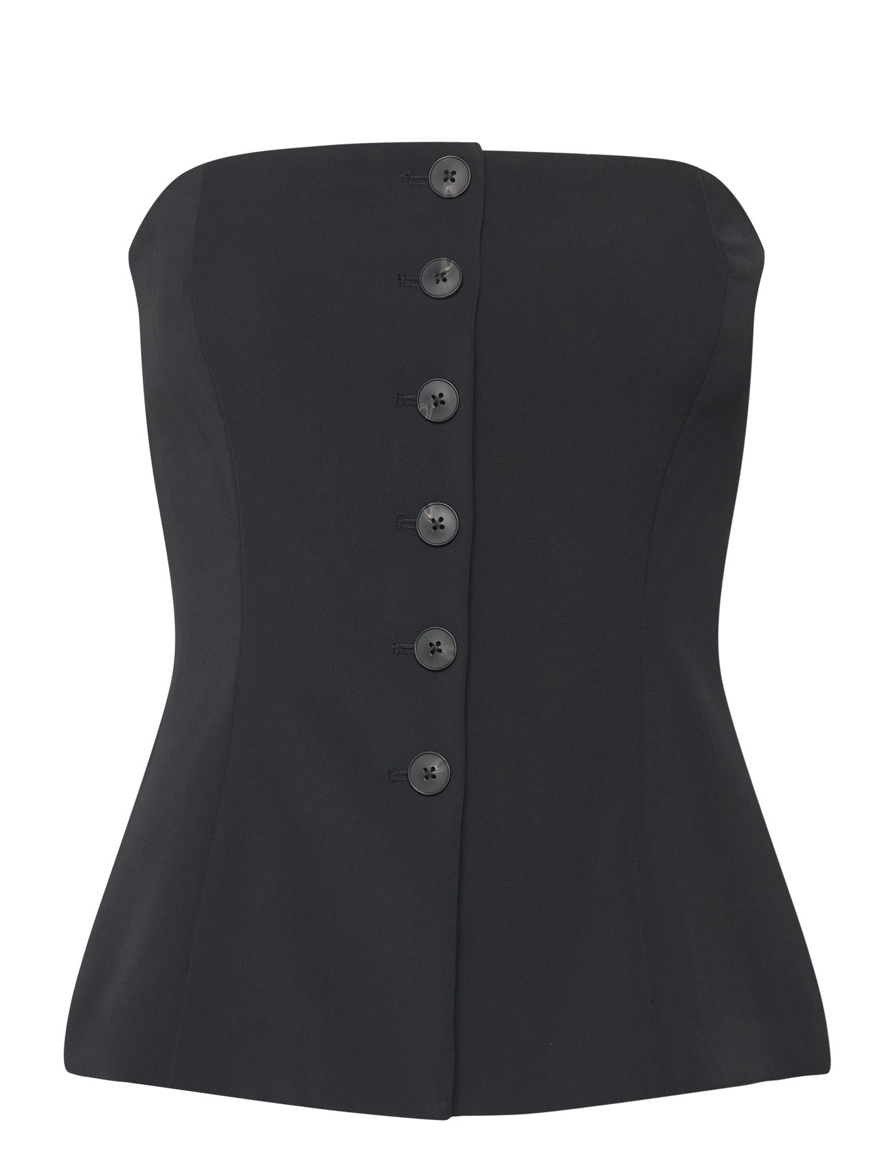 Harrie Suiting Strapless Top Black French Connection