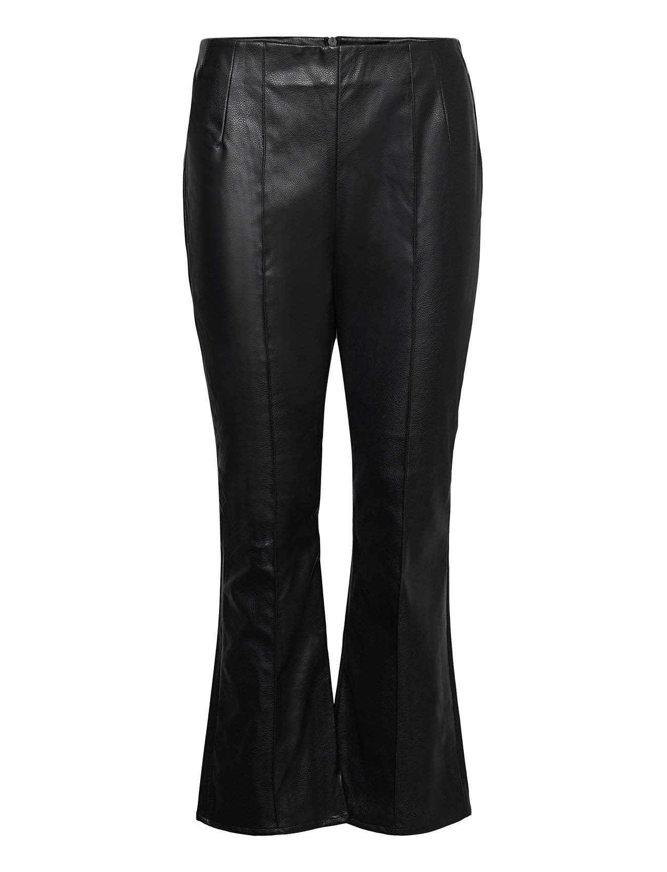 Claudia Pu Stretch Trouser Bottoms Trousers Leather Leggings-Byxor Black French Connection